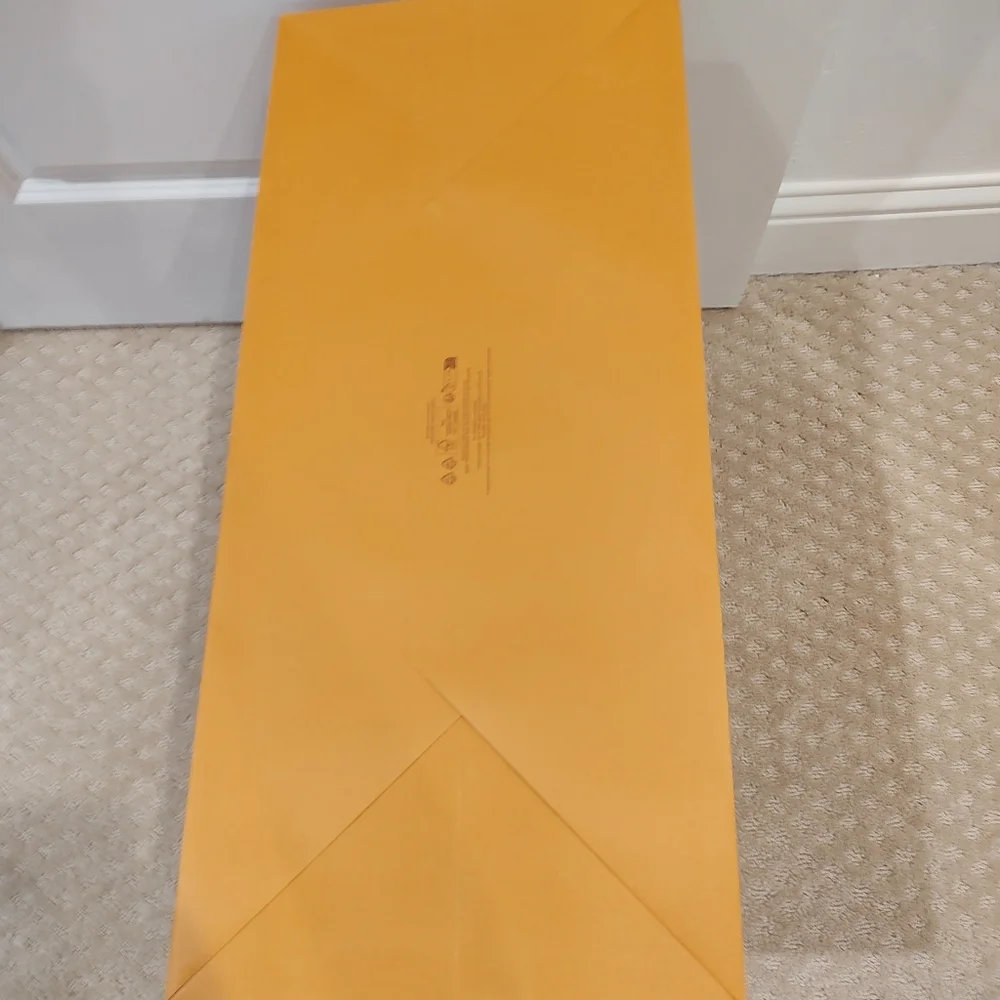 Louis Vuitton XL Shopping Gift Bag Paper Ribbon Handles Authentic Large …
